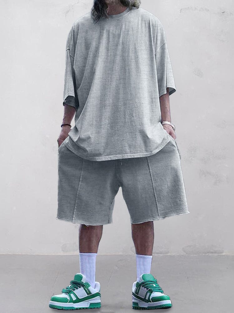 Casual Solid Color Tracksuits Set - Image 8