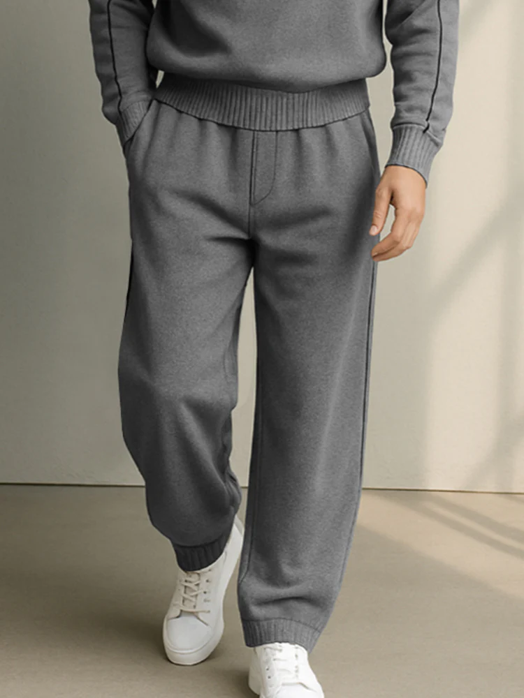 Casual Stand Collar Sweatsuit Set - Image 4