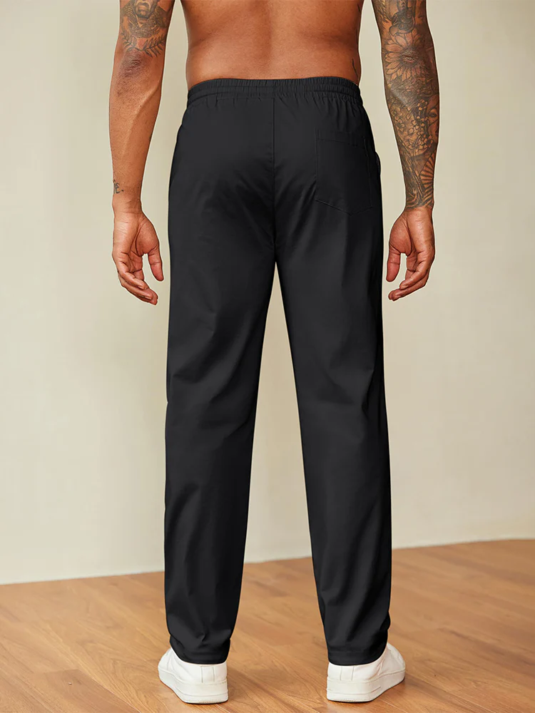 Casual Straight Leg Drawstring Chino Pants (US Only) - Image 11