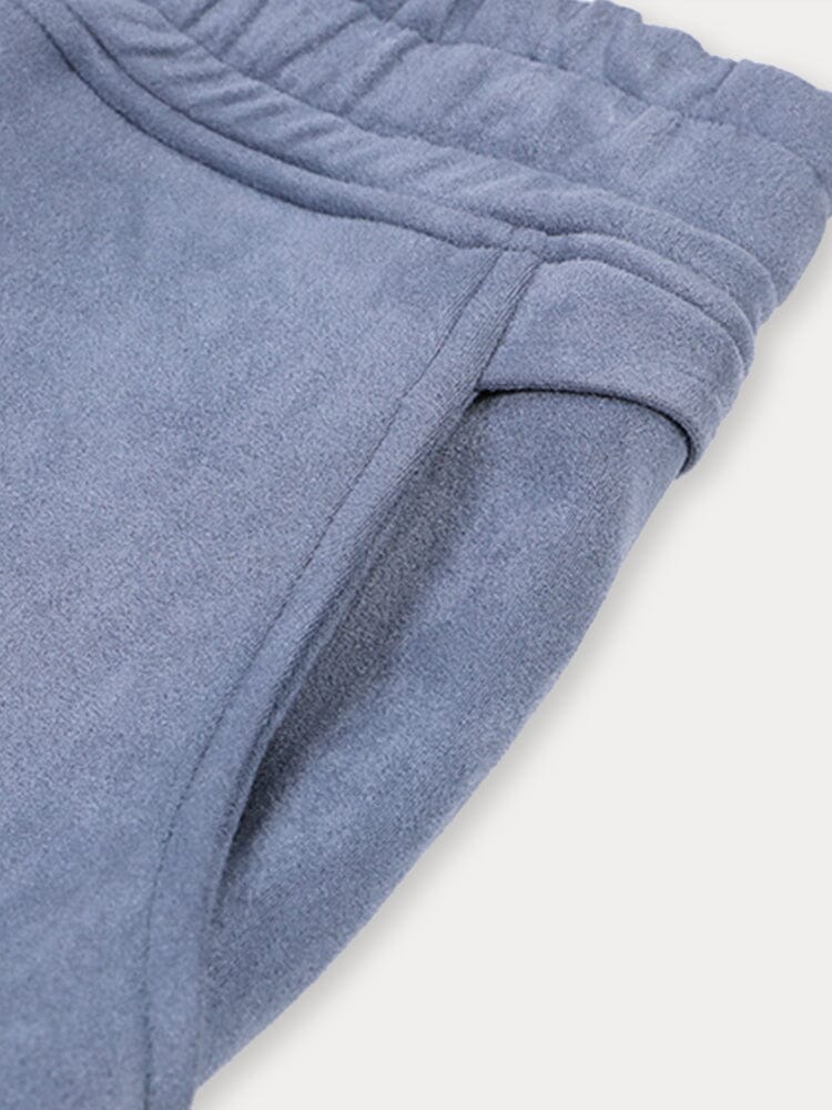Casual Straight Leg Suede Pants - Image 7
