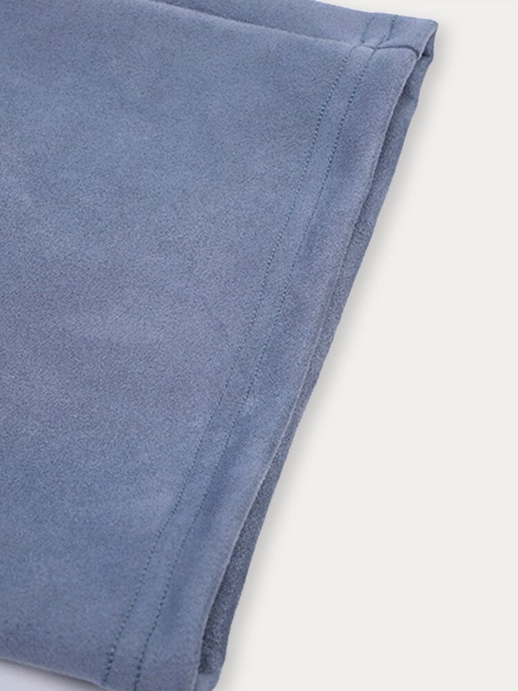 Casual Straight Leg Suede Pants - Image 9