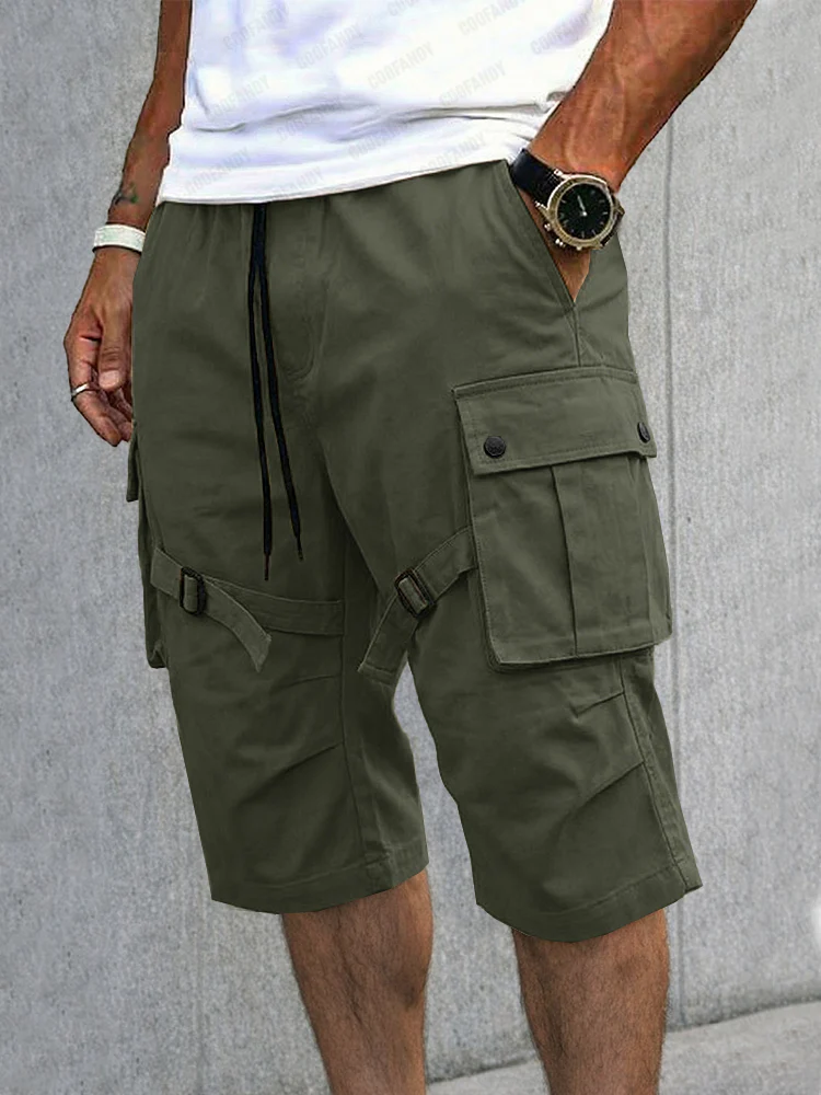 Casual Strap Design Cargo Shorts - Image 2