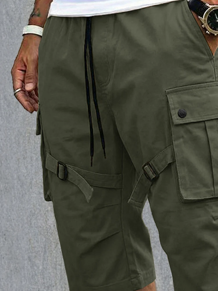 Casual Strap Design Cargo Shorts - Image 3