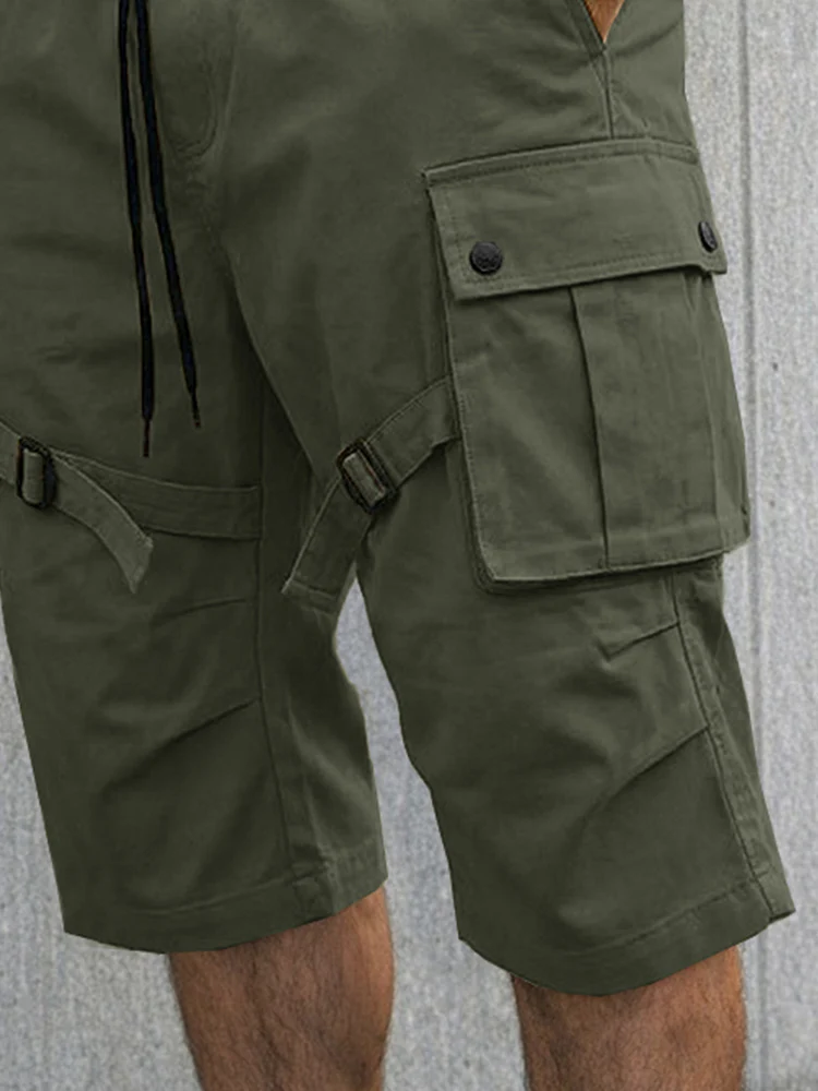 Casual Strap Design Cargo Shorts - Image 4