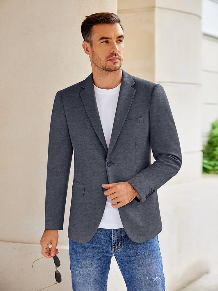 Casual Stretch Knit Blazer (US Only) - Image 11