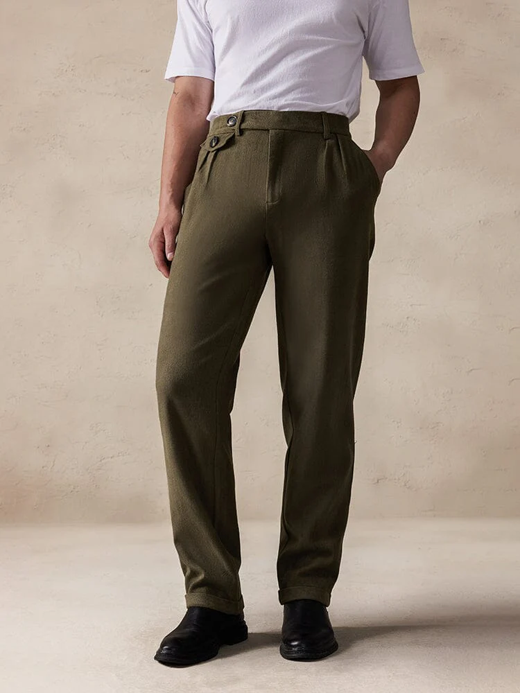 Casual Stretch Suede Pants - Image 2