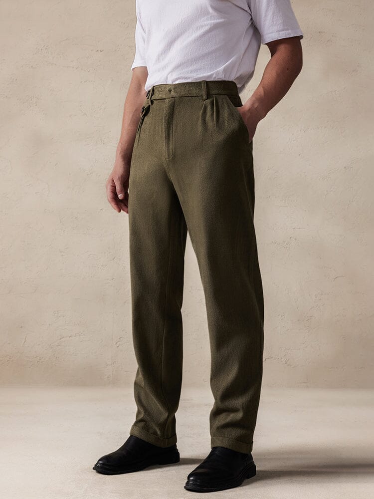 Casual Stretch Suede Pants - Image 3