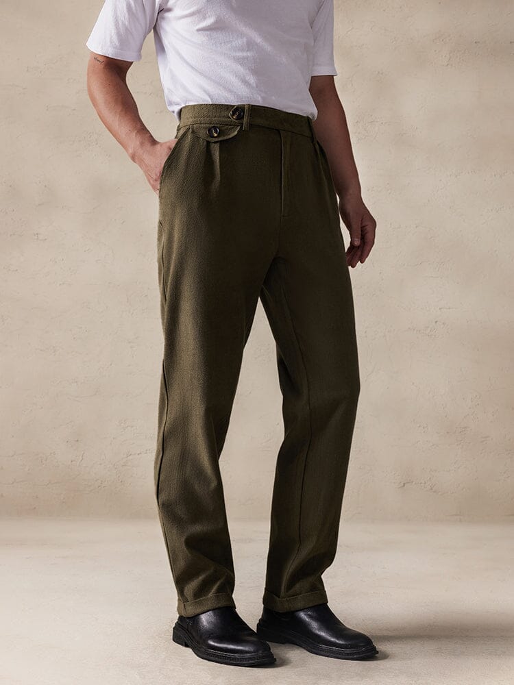 Casual Stretch Suede Pants - Image 4