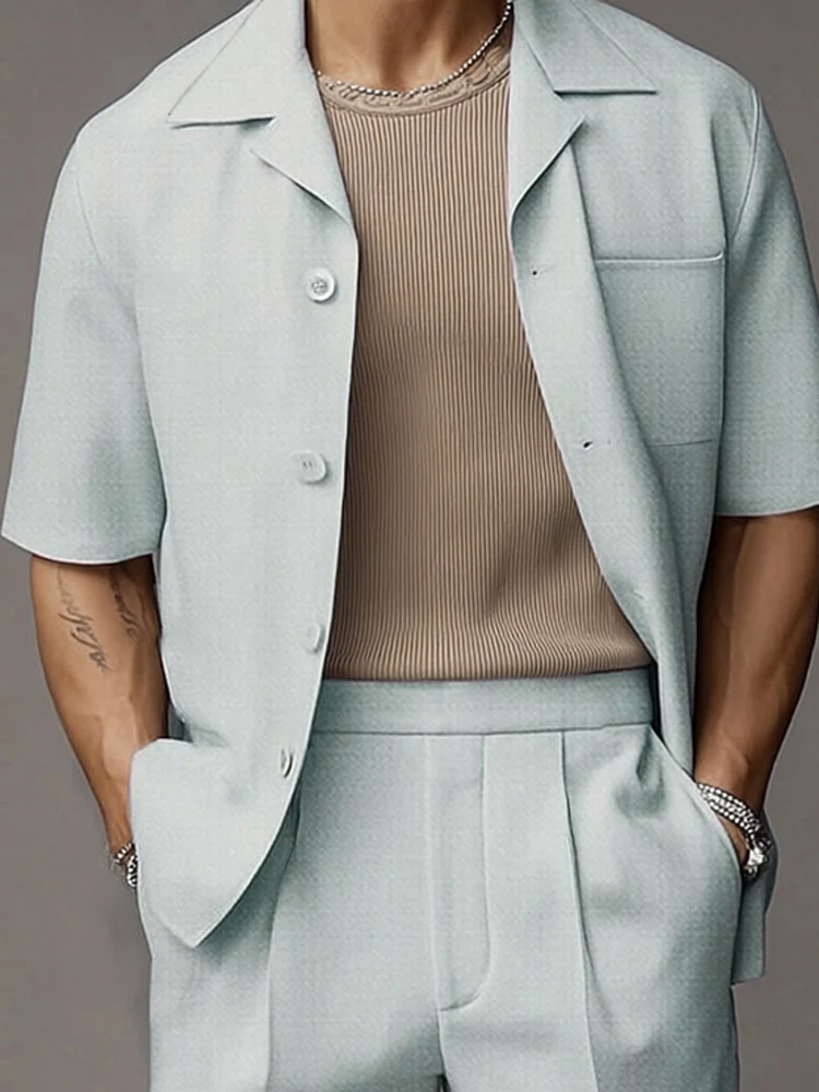 Casual Summer 2-Piece Suit Set - Image 3