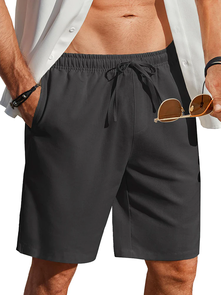 Casual Summer Linen Blend Shorts (US Only) - Image 10