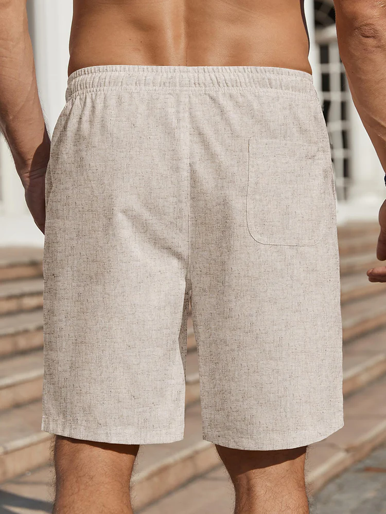Casual Summer Linen Blend Shorts (US Only) - Image 12
