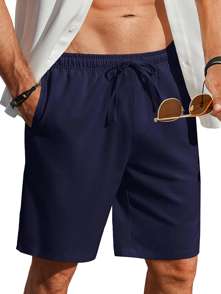 Casual Summer Linen Blend Shorts (US Only) - Image 2