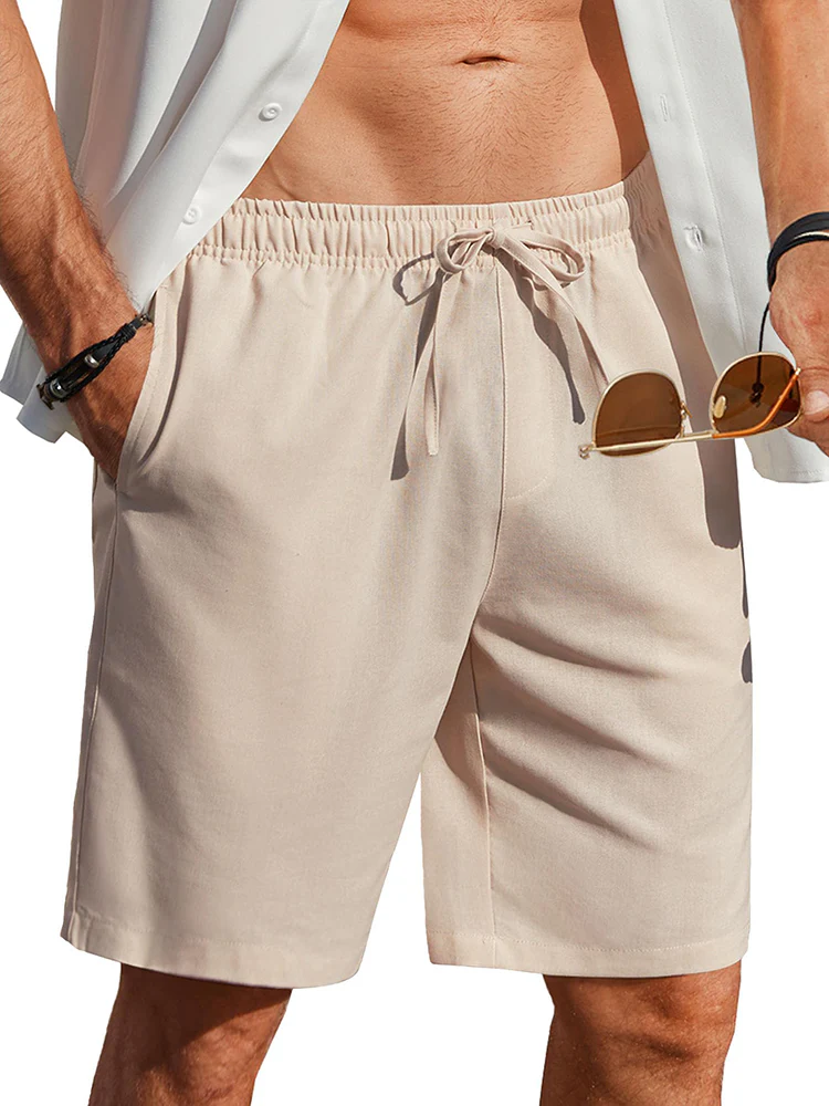 Casual Summer Linen Blend Shorts (US Only) - Image 4