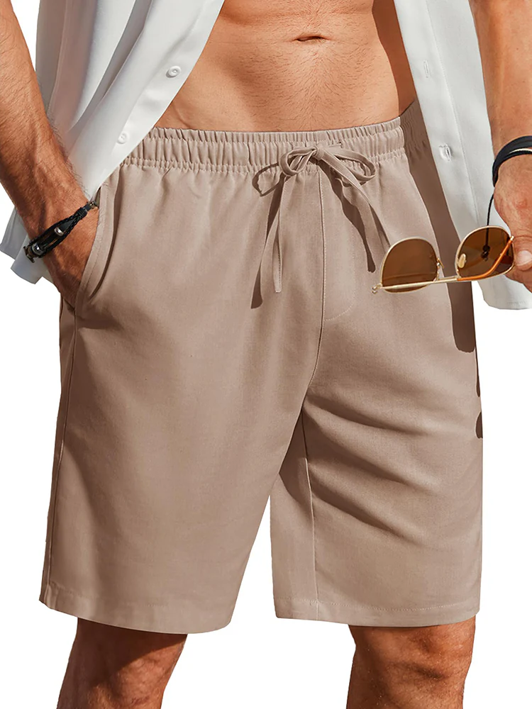 Casual Summer Linen Blend Shorts (US Only) - Image 5