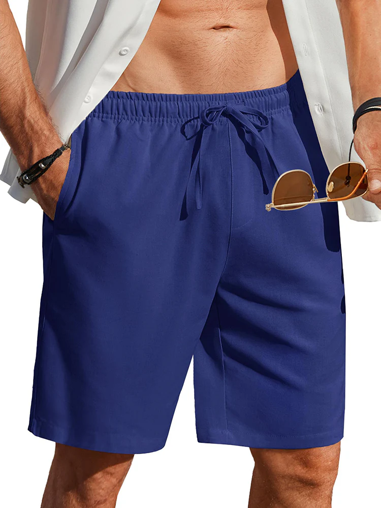 Casual Summer Linen Blend Shorts (US Only) - Image 6