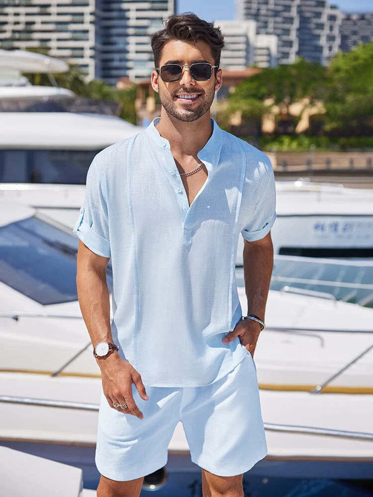 Cozy Lightweight Solid Shirt Sets (US Only)