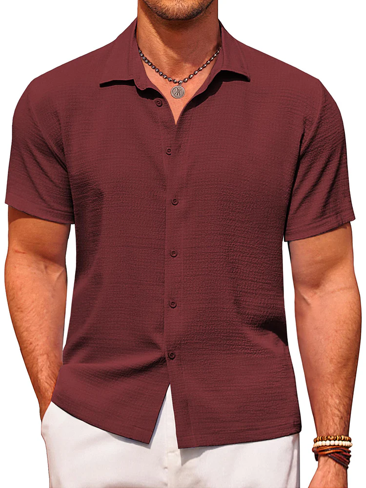 Casual Summer Textured Shirt (US Only) - Image 3