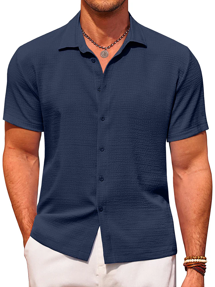 Casual Summer Textured Shirt (US Only) - Image 4