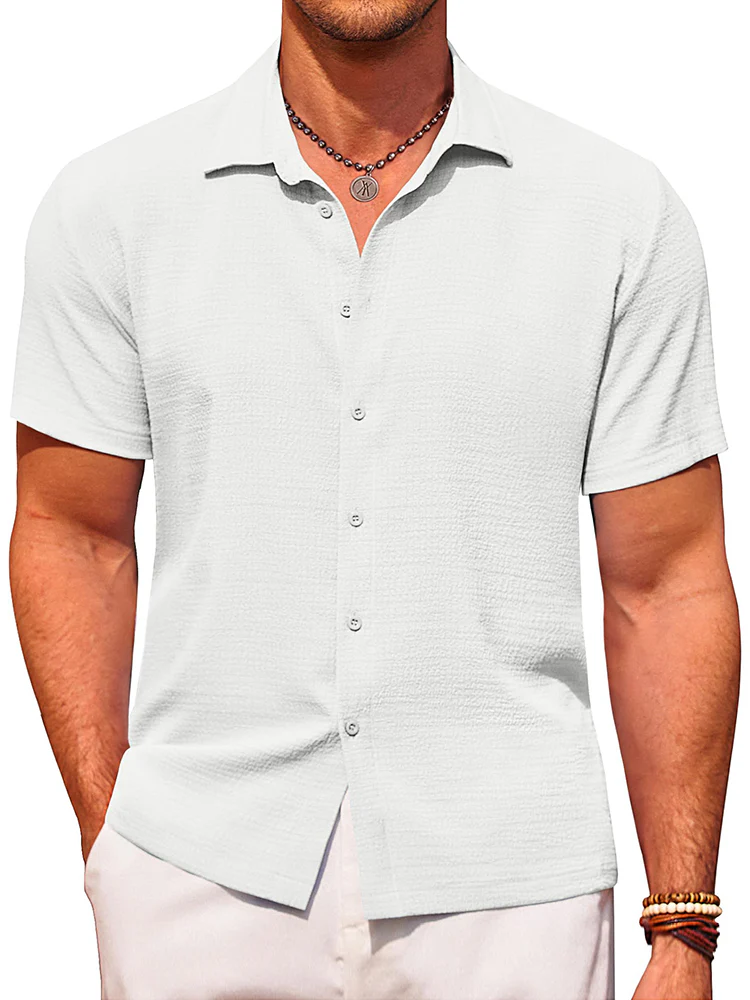 Casual Summer Textured Shirt (US Only) - Image 7