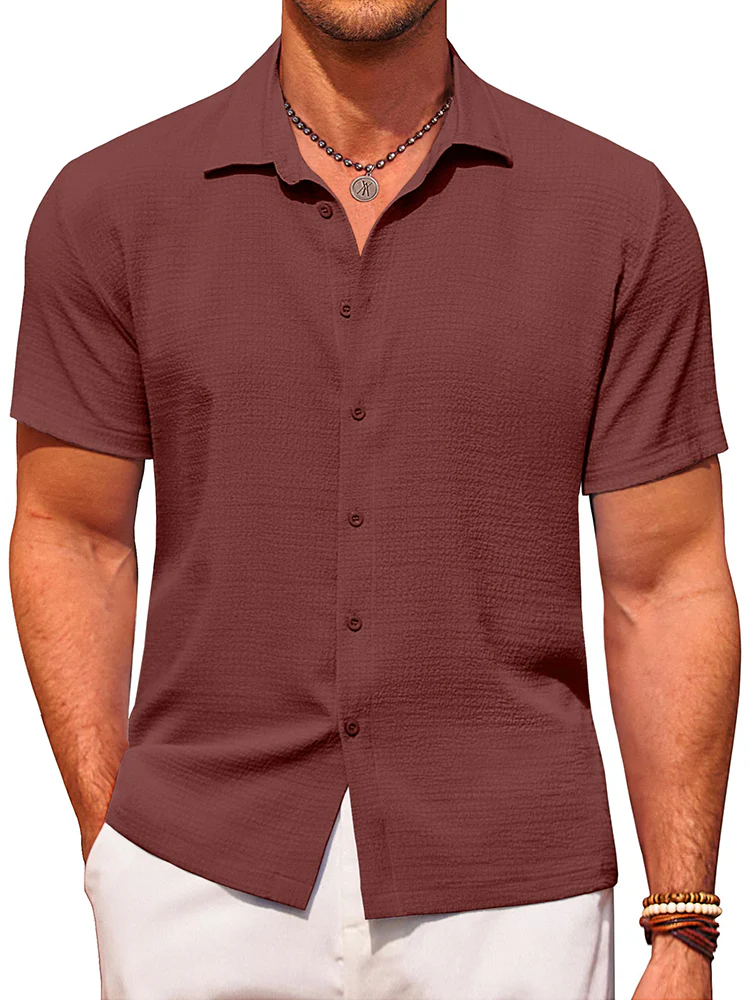 Casual Summer Textured Shirt (US Only) - Image 9