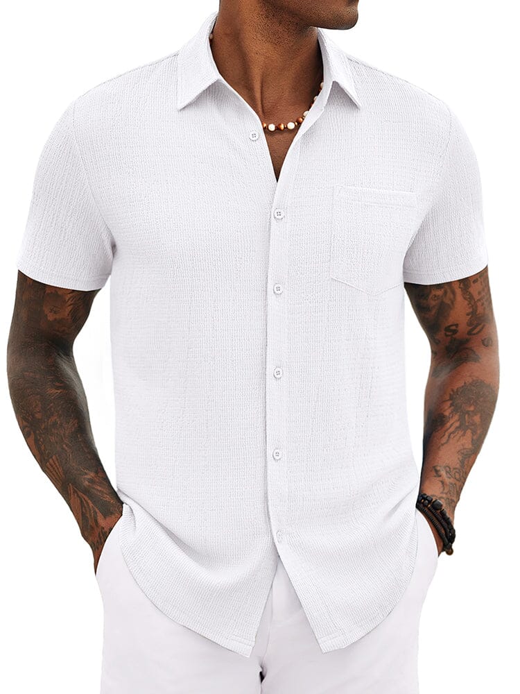 Casual Summer Textured Shirt (US Only) - Image 15