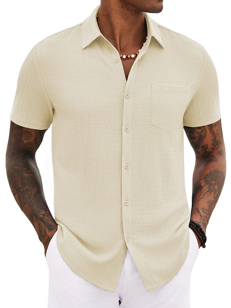 Casual Summer Textured Shirt (US Only) - Image 5