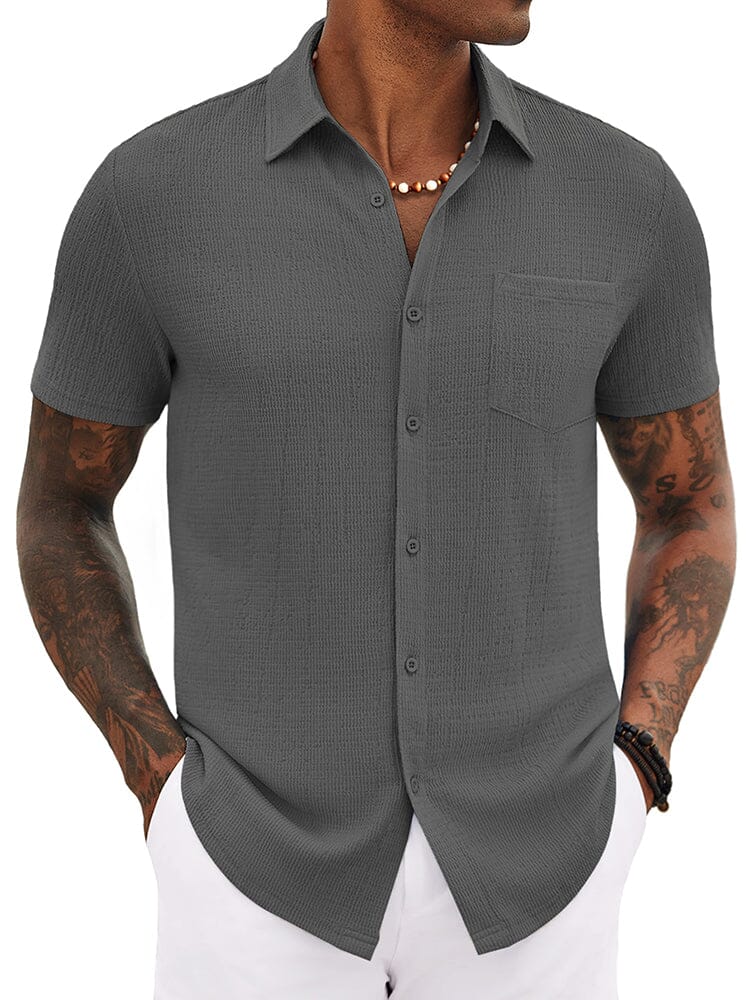Casual Summer Textured Shirt (US Only) - Image 6