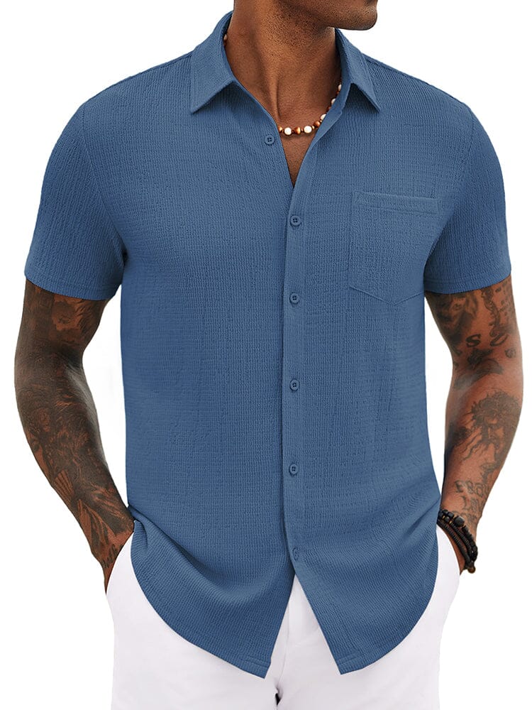 Casual Summer Textured Shirt (US Only) - Image 7