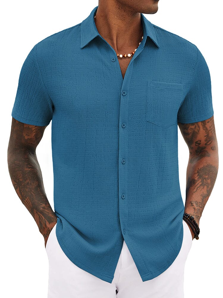 Casual Summer Textured Shirt (US Only) - Image 9