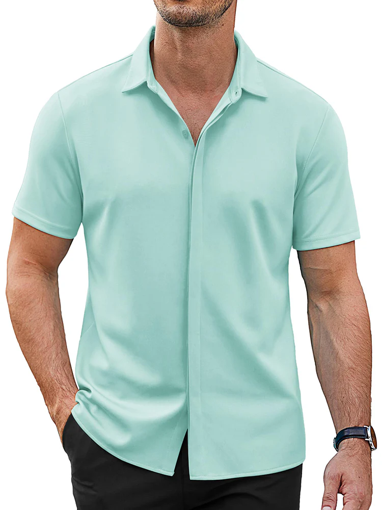 Casual Summer Wrinkle Free Dress Shirt (US Only) - Image 15