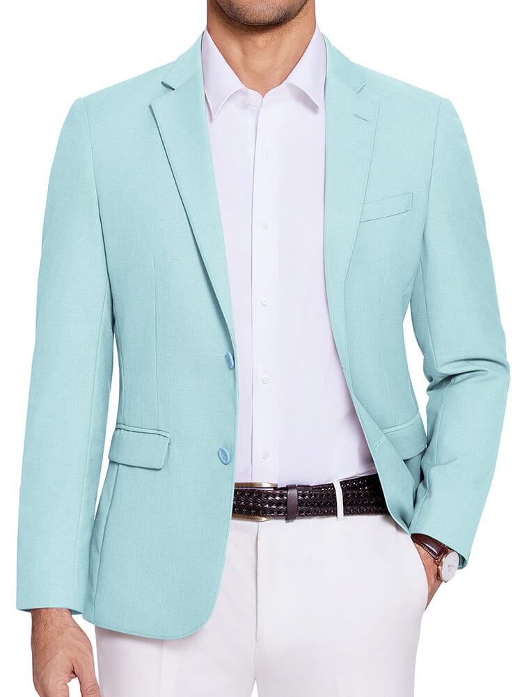 Casual Two Buttons Suit Jackets (US Only) - Image 10