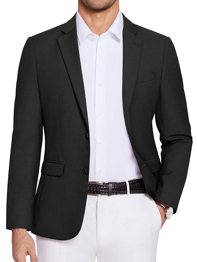 Casual Two Buttons Suit Jackets (US Only) - Image 3