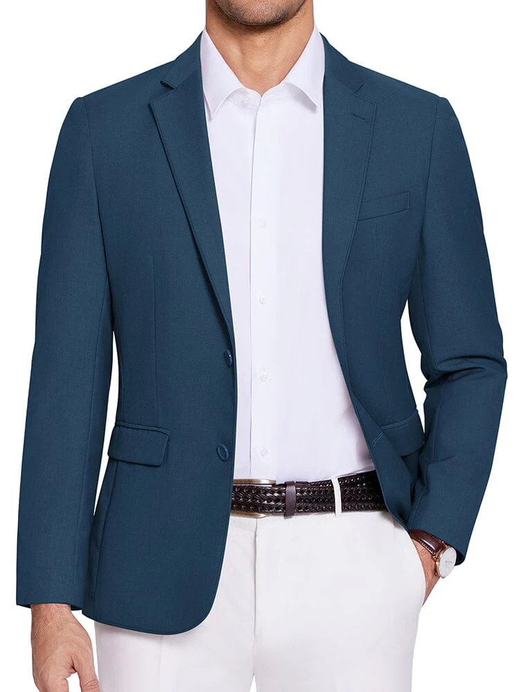 Casual Two Buttons Suit Jackets (US Only) - Image 4