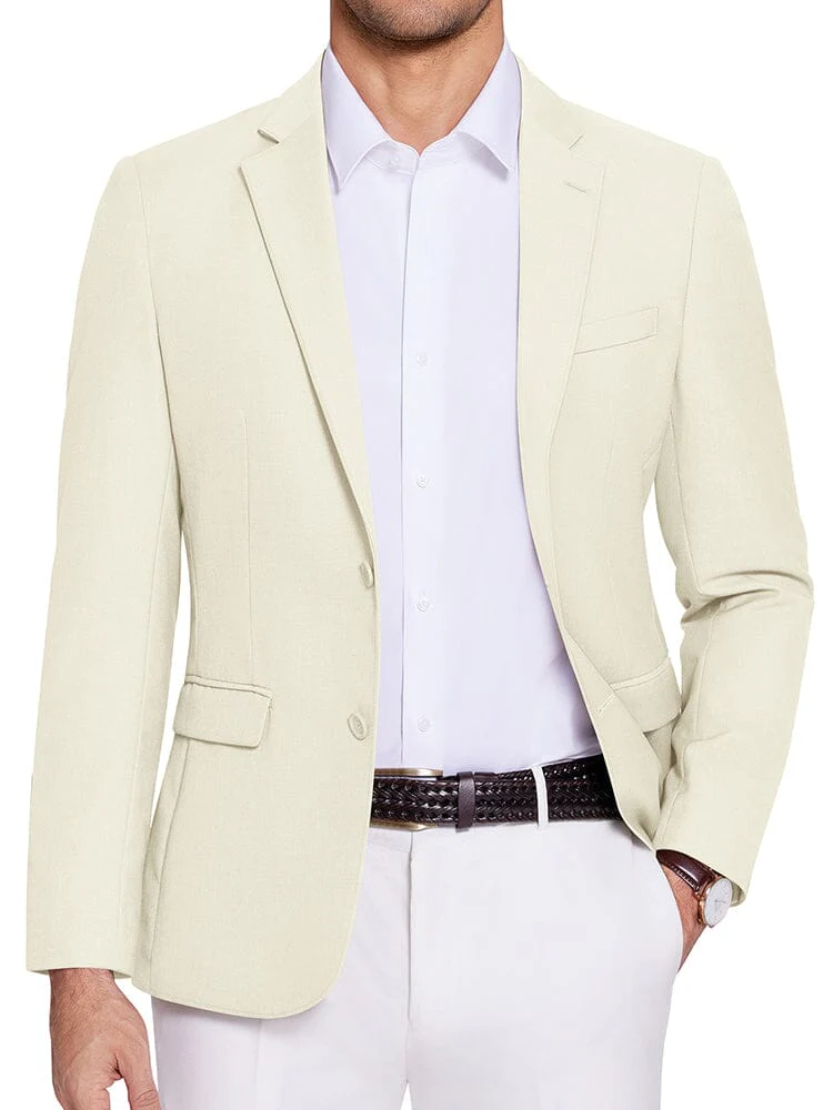 Casual Two Buttons Suit Jackets (US Only) - Image 5