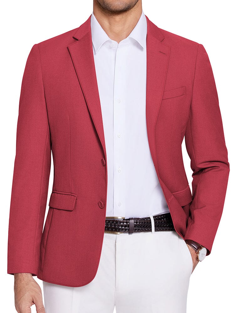 Casual Two Buttons Suit Jackets (US Only) - Image 6