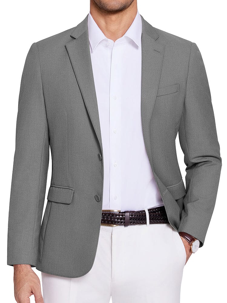 Casual Two Buttons Suit Jackets (US Only) - Image 7