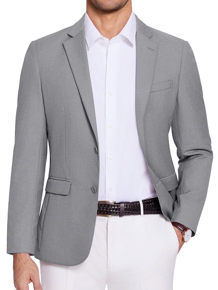 Casual Two Buttons Suit Jackets (US Only) - Image 8