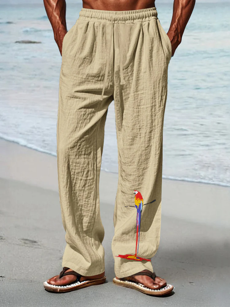 Casual Unique Printed Vacation Pants - Image 3