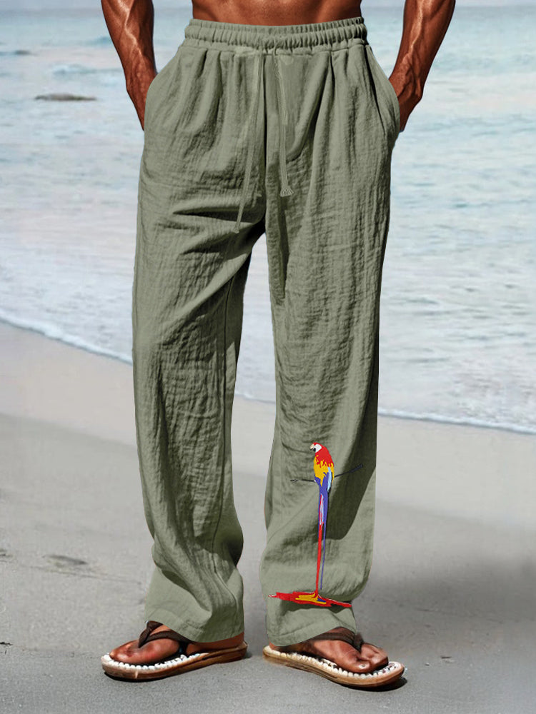 Casual Unique Printed Vacation Pants - Image 4