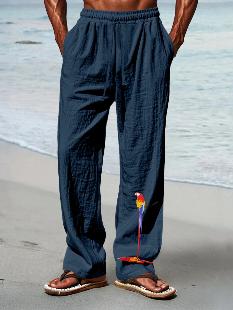 Casual Unique Printed Vacation Pants - Image 5