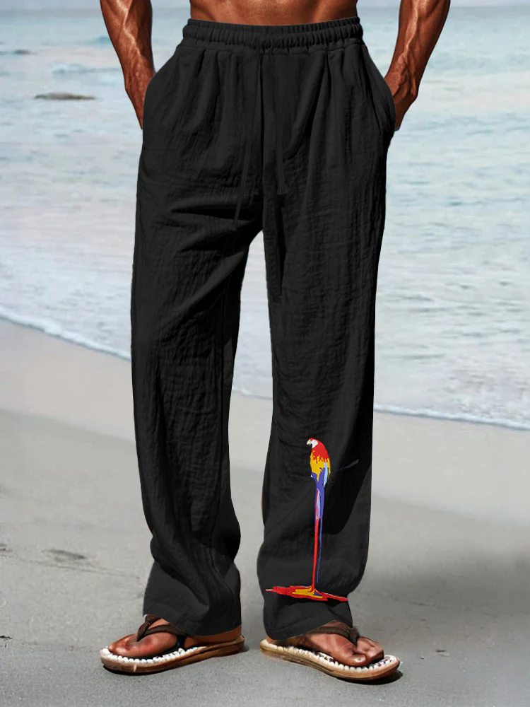 Casual Unique Printed Vacation Pants - Image 6