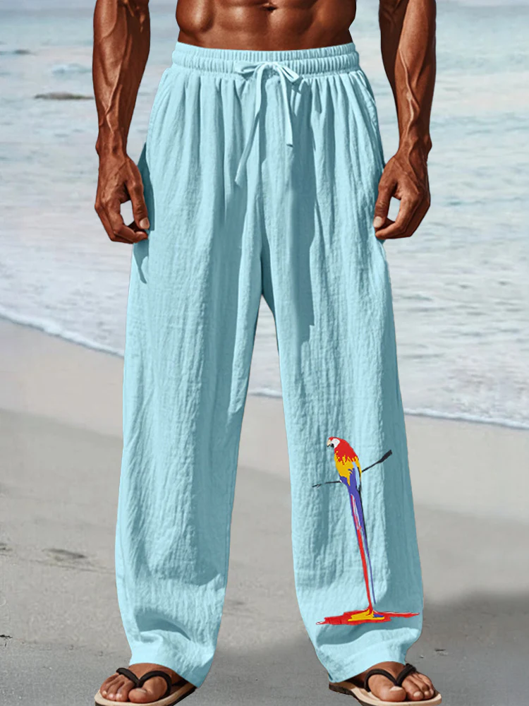 Casual Unique Printed Vacation Pants - Image 7