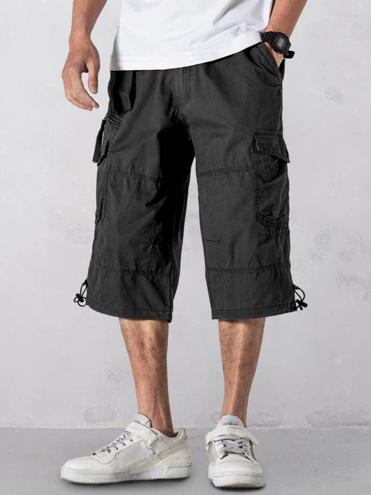 Casual Utility Cargo Capri Pants - Image 2