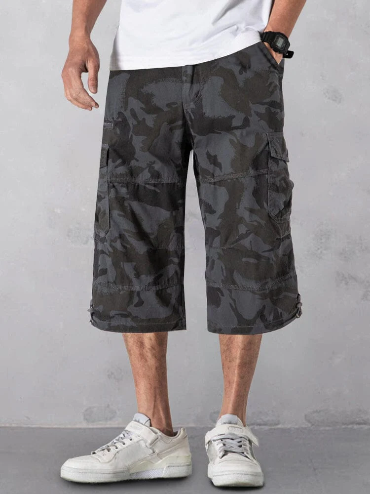 Casual Utility Cargo Capri Pants - Image 6