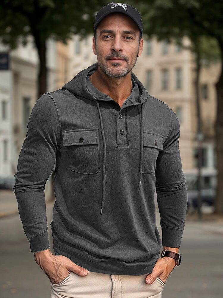 Casual Utility Inspired Hoodie - Image 4