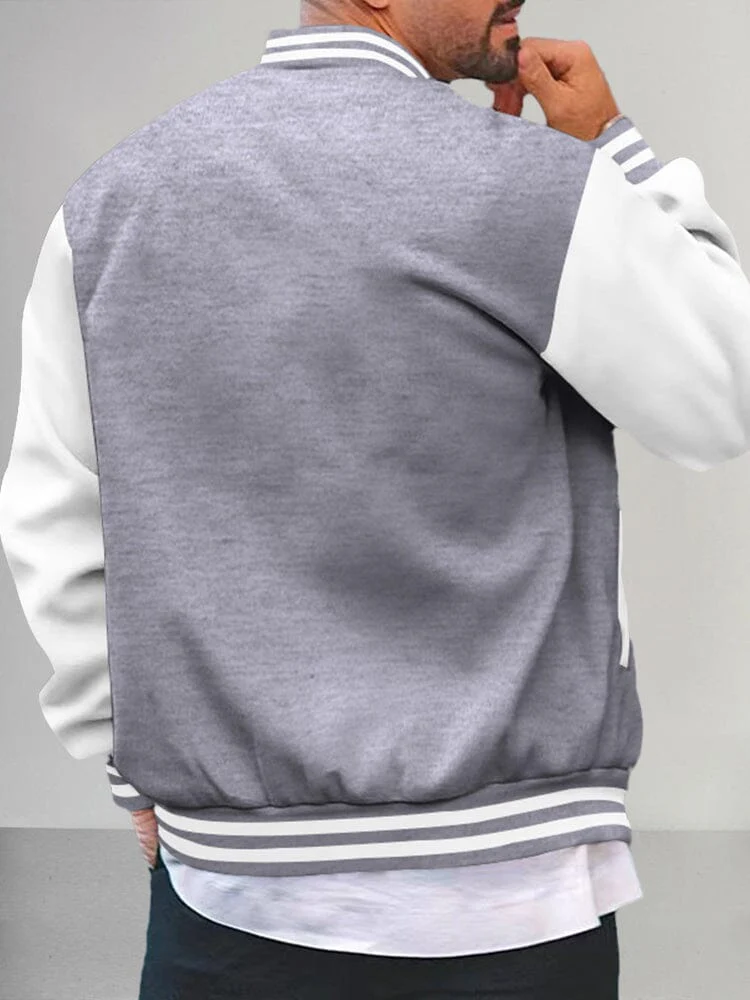 Casual Varsity Baseball Jacket - Image 10