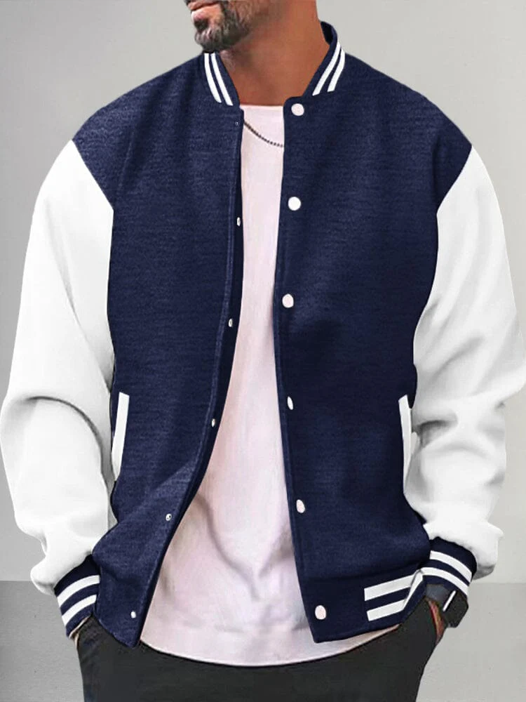 Casual Varsity Baseball Jacket - Image 4