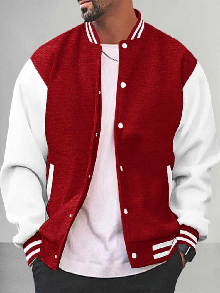 Casual Varsity Baseball Jacket - Image 7