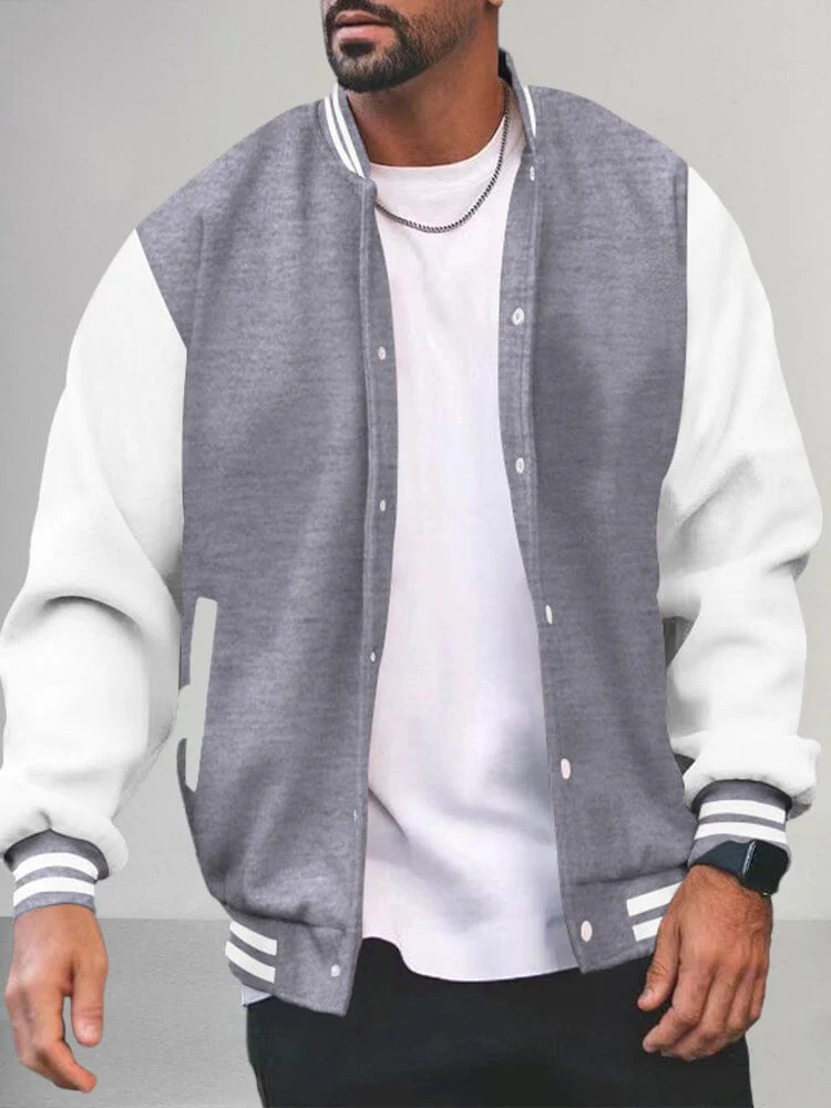 Casual Varsity Baseball Jacket - Image 8