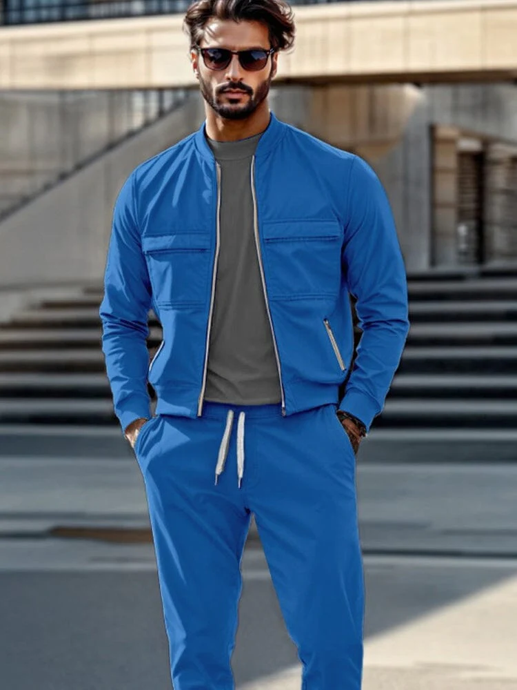 Casual Versatile Jacket Pants Set - Image 3